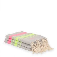 Fouta Ibiza Gris Rosa Fouta Ibiza Gris Rosa 1